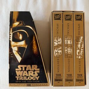 Star Wars Trilogy Special Edition VHS Box Set - Gold & Black